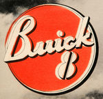 "BUICK 8 FORWARD! MARCH AND APRIL" 1936 FRAMED SHOWROOM POSTER.