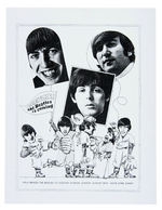 BEATLES CONCERT FLYER 1966 DODGERS STADIUM.