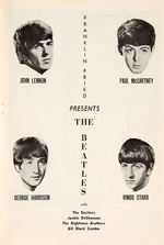 “THE BEATLES” CHICAGO CONCERT PROGRAM.