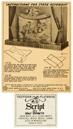 “WALT DISNEY’S TELEVISION PLAYHOUSE” MARX PLAYSET.