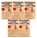 "BUCK ROGERS OFFICIAL PUNCH-O BAG" BALLOONS WITH ORIGINAL ENVELOPES.