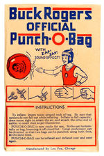 "BUCK ROGERS OFFICIAL PUNCH-O BAG" BALLOONS WITH ORIGINAL ENVELOPES.