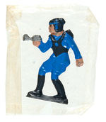 BUCK ROGERS PAINTED LEAD FIGURE WITH COCOMALT PAPER.