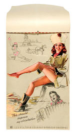 K.O. MUNSON "ARTIST'S SKETCH PAD" PIN-UP CALENDAR.