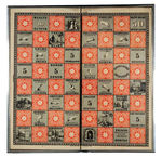 "THE CHECKERED GAME OF LIFE" EARLY BOARD GAME.
