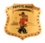 "POPEYE NAVY" RARE "ADMIRAL" 1930s BADGE.