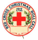 LARGE "RED CROSS CHRISTMAS ROLL CALL 1918" FROM HAKE COLLECTION & CPB.