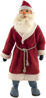 GERMAN SANTA CLAUS DOLL WITH WOODEN BODY.