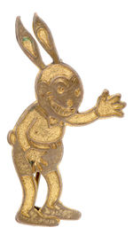 OSWALD THE LUCKY RABBIT RARE ENGLISH C. 1931 BRASS PIN.