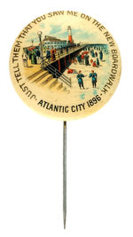 ATLANTIC CITY GORGEOUS 1896 STICKPIN FROM HAKE COLLECTION & CPB.