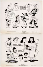 SILLY SYMPHONIES "MOTHER GOOSE GOES HOLLYWOOD" PUBLICITY STILL LOT.