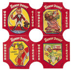 “HOWDY DOODY WONDER CIRCUS ALBUM” BREAD END LABEL SET WITH ALBUM.