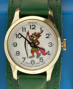 DISNEY'S "ROBIN HOOD" BRADLEY WATCH IN PLASTIC CASE.