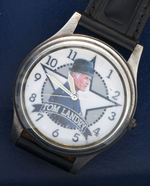 DALLAS COWBOYS SIGNED TOM LANDRY & ROGER STAUBACH BOXED FOSSIL WATCH PAIR.
