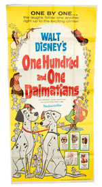 "ONE HUNDRED AND ONE DALMATIANS" 3-SHEET MOVIE POSTER SIGNED BY VOICE OF CRUELLA DE VILLE.