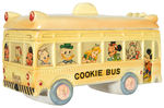 WALT DISNEY CHARACTER “COOKIE BUS” CERAMIC COOKIE JAR.