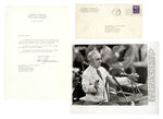 TRUMAN 1955 SIGNED LETTER PLUS TRUMAN 1956 DEMOCRATIC CONVENTION PRESS PHOTO/LUCCA COLLECTION.