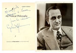 LBJ AUTOGRAPH ON "MY POLITICAL PHILOSOPHY" REPRINT OF HIS PUBLISHED ARTICLE/LUCCA COLLECTION.