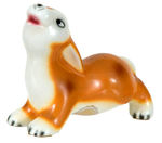 SNOW WHITE FOREST ANIMAL RABBIT EXCEPTIONAL CERAMIC FIGURINE BY ZACCAGNINI.