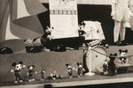 MICKEY MOUSE RELATED VINTAGE PUBLICITY PHOTOS FRAMED DISPLAY.