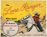 "THE LONE RANGER RIDES AGAIN" BOXED PUNCH-OUT SET.