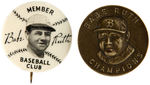 BABE RUTH FIVE ITEMS SPANNING LATE 1920s-EARLY 1950s.