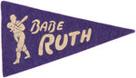 BABE RUTH FIVE ITEMS SPANNING LATE 1920s-EARLY 1950s.