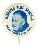 RARE LITHO FOR “GEORGE TRAFTON HEAD COACH WINNIPEG BLUE BOMBERS.”