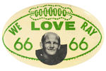 RAY NITSCHKE #66 GREEN BAY PACKERS TRIBUTE BUTTON.