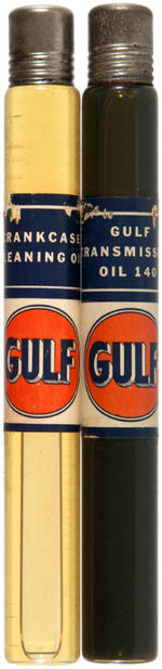 "GULF" OIL SALESMAN'S SAMPLE CASE.