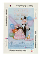 COLORFORMS "POPEYE'S BIRTHDAY PARTY" KIT PRESS PROOF.