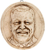 "TEDDY'S SMILE" 1908 PLASTER WALL HANGING