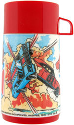 "THE DUKES OF HAZZARD" UNUSED METAL LUNCHBOX WITH THERMOS.