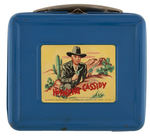 "HOPALONG CASSIDY" METAL LUNCHBOX (COLOR/DECAL VARIETY).