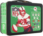 "NFL & WASHINGTON REDSKINS" METAL LUNCHBOX PAIR (ONE WITH THERMOS).