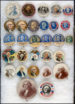 OUTSTANDING COLLECTION OF GEORGE WASHINGTON 1932 BI-CENTENNIAL BUTTONS.