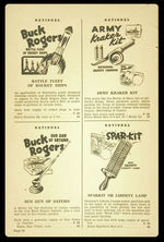 SPENCER FIREWORKS CATALOGUE FEATURING BUCK ROGERS.