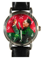 CHAIRMAN MAO WRIST WATCH AND ALARM CLOCK PURCHASED IN TIANANMEN SQUARE, BEIJING FALL 2005.