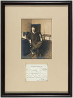 THEODORE ROOSEVELT UNION LEAGUE HAND SIGNED NOTE.