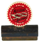 “MISSOURI PACIFIC RAILWAY WORLD’S FAIR ST. LOUIS 1904” PAPER CLIP.