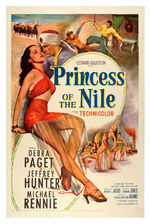 "PRINCESS OF THE NILE" LINEN-MOUNTED MOVIE POSTER.