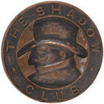 RARE "THE SHADOW CLUB" FIRST VERSION LAPEL STUD.