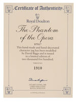 "PHANTOM OF THE OPERA" ROYAL DOULTON CHARACTER JUG.