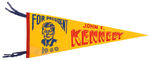 "JOHN F. KENNEDY FOR PRESIDENT 1960 SCARCE PENNANT.