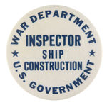 RARE OFFICIAL BUTTON FROM THE WAR DEPARTMENT.