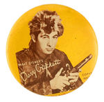 "WALT DISNEY'S DAVY CROCKETT" BREAD LABEL BUTTON FOR STORE CLERKS.