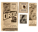 "THE LONE RANGER VICTORY CIRCUS" PROGRAM/BADGE/ETC.