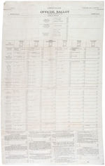 1932 ARIZONA SAMPLE BALLOT PRINTED ON CLOTH.