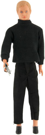 "THE MAN FROM U.N.C.L.E. ILLYA KURYAKIN" GILBERT ACTION FIGURE IN BOX.