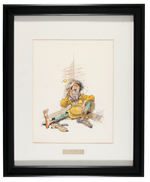 JACK DAVIS FRAMED "DELIRIOUS" ORIGINAL CARTOON ART.